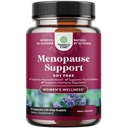 Complete Herbal Menopause Supplement for Women - Soy Free Female Hormone Balance Capsules for Night Sweats Hot Flashes & Mood Swings with Dong Quai, Chaste Berry & Black Cohosh Root - 75 Count