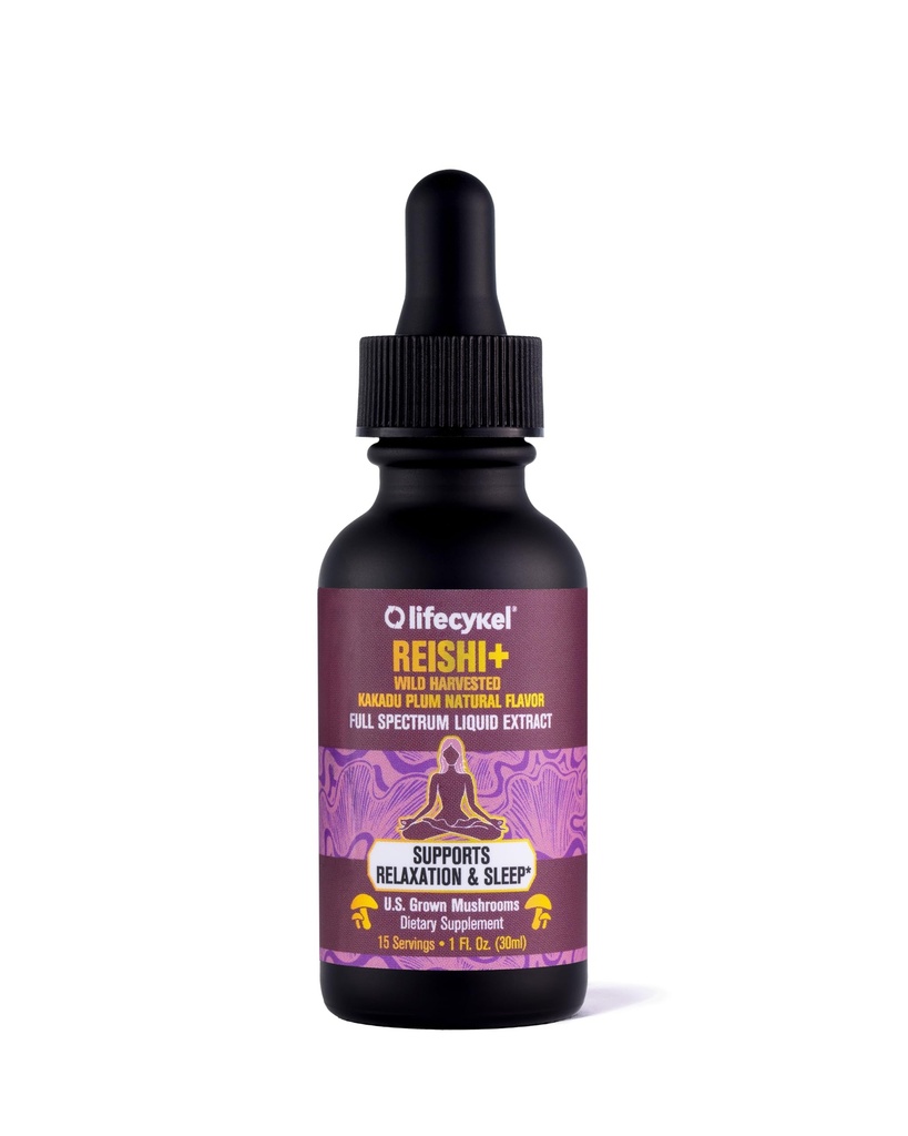 Life Cykel - Reishi Mushroom Extract with Wild Kakadu Plum - Potent Immune & Sleep Support Supplement, Vitamin-C Rich Adaptogen Mushroom Drops - 1 Fl Oz