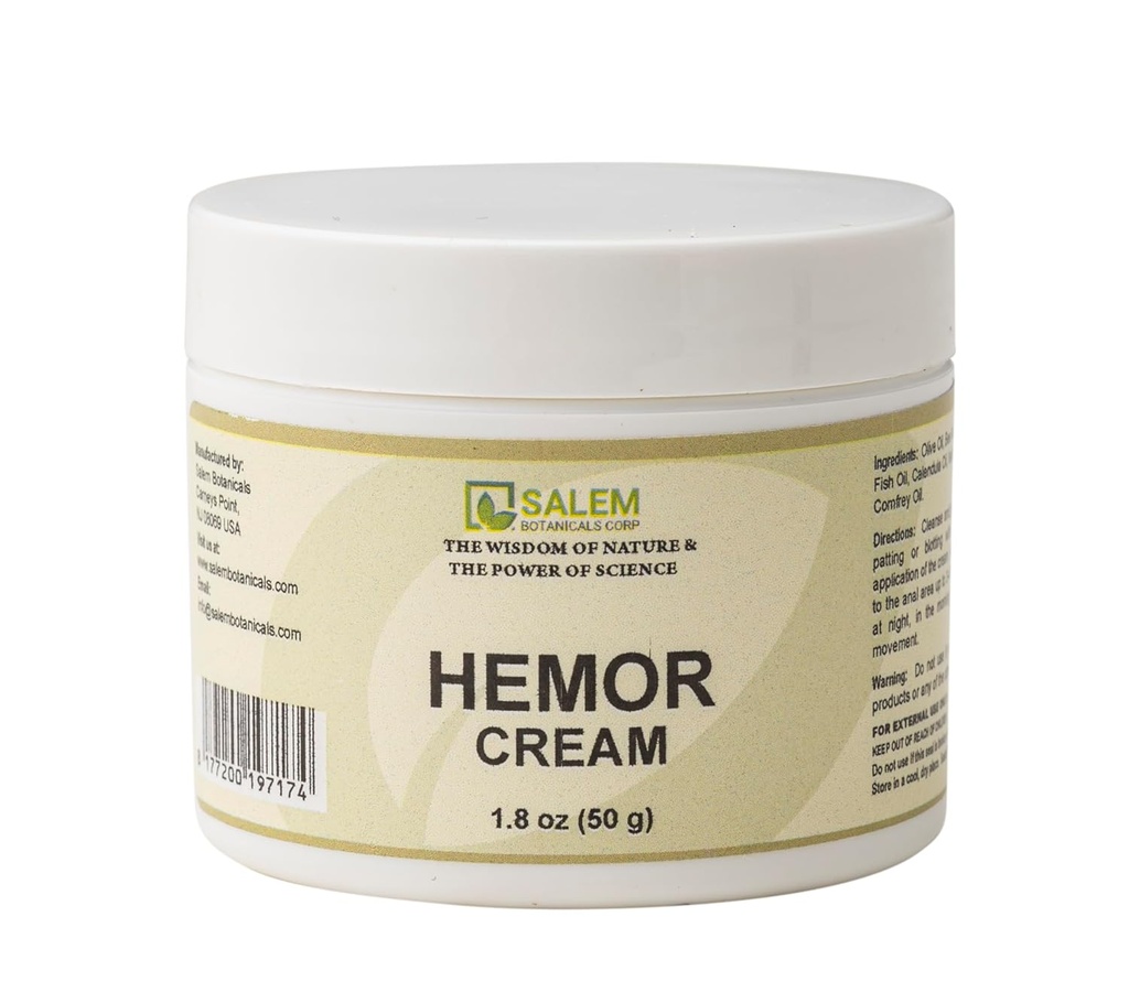 Salem Botanical Hemor Cream, 1.8 Unze