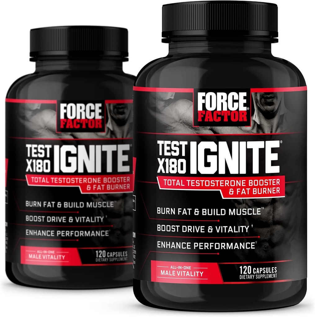 FORCE FACTOR Test X180 Ignite 120ct 2-pack, 240 Tel.