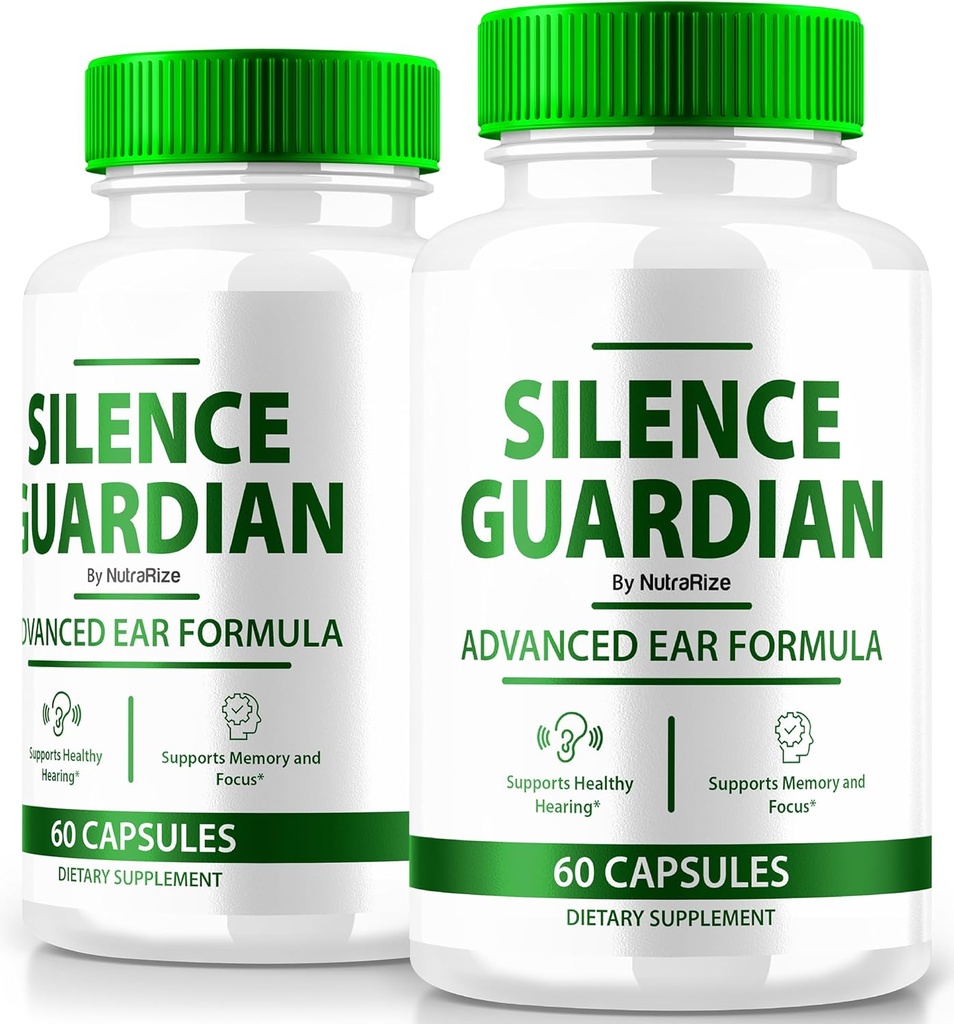 (2 пакет) Silence Guardian - розширена еа формула, Офіційна формула для 360 Hearing Support, Всі природні інгредієнти для забезпечення ревізійного здоров'я, SilenceGuardian Review (120 капсули)