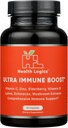 Salute Logiche Fortify! Capsule con Vitamina C, Zinco, Elderberry, Vitamina D, Lysine, Echinacea e Estratto di funghi per un potente supporto immunitario antiossidante, 60 Caps Veggie