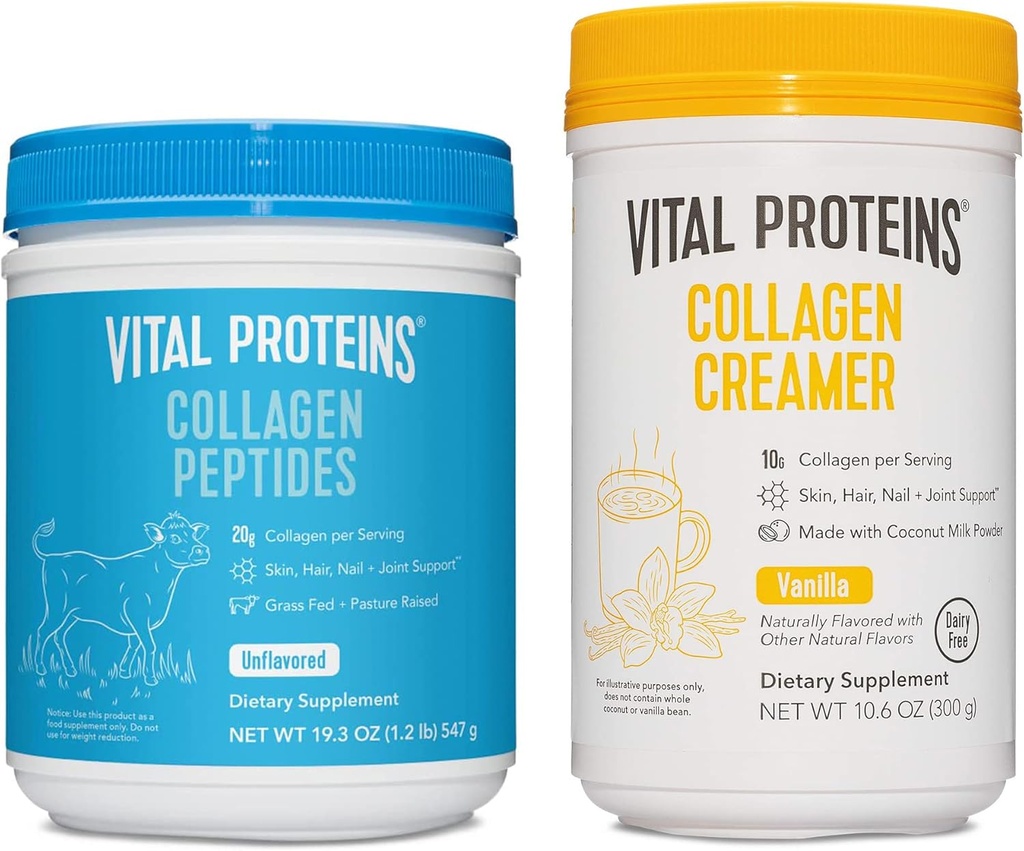 Vital Proteins Collagen Peptides Powder Unflaved 19,3 OZ Creamer Vanilla