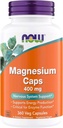 Suppléments Magnésium 400mg - Fonction enzymatique*, Support du système nerveux* - Supplément de magnésium pour les hommes et les femmes, 360 gélules, Kosher, Vegan, Suppléments de magnésium sans gluten