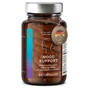 Mood Support Supplement - with Ashwagandha + Saffron Extract + 5-HTP Griffonia + Siberian Ginseng + Rhodiola rosea - 60 Capsules