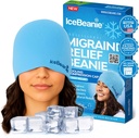 BuzBeanie Migraine Relief Cap, As Seen on Shark Tank, Soft & Cracky Gel Ger Headache Relief Cap, Extended Soğutma Hangover Ice Hat, Odorless Head Bravo Pack, Headache Migraine Maske