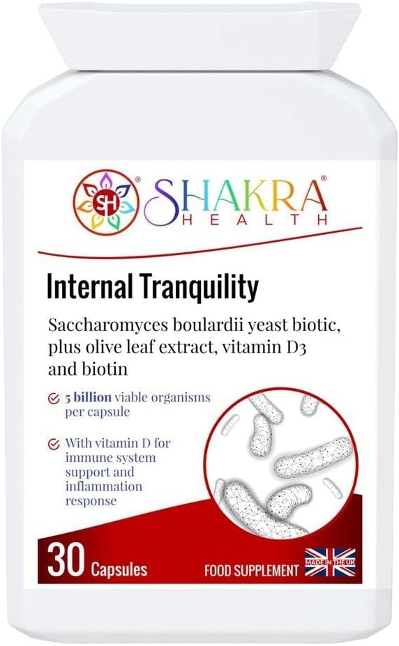 Sự hỗ trợ của Hiệp ước Thanh tra Nội bộ Saccharcomyces Bouricdii Probiotic Yeast, 30 Capsules for Immunity, Inmemunity & Mucous Membrane. Đối với Healthy Gut, Blood, Calcium, Bones, cơ bắp, Teeth & Organs