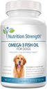 Omega 3 Fish Oil Soft Gels kutyáknak EPA & DHA Fatty Acids for Heart, Skin, Coat & Allergia Support, Hip & Joint & Arthritis Dog Supplement, 180 Soft Gels