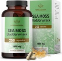 HERBAMAMA Irish Sea Moss Capsules - 1600mg Sea Moss e Bladderwrack for Immune Support - Vegan, Non-GMO Suplemento de inmunidade para soporte global