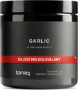 קפסולות Garlic עם 10,000mcg Allicin - Odorless - 50:1 לחלץ עבור ספיגה מקסימלית - מחלקת צד שלישי נבדק - 60 קפסולות צמחוניות