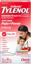תרופות נוזליות של תינוקות עם Acetaminophen, Baby Fever hydror & Pain Reliever for Minor Aches & Pains, Soreגרון, כאבי ראש ושיניים, Dye-Free Cherry, 1 fl. oz.