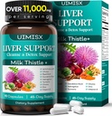 Melk Thistle Supplement - Liver Detox Cleanse Formel Herbal Liver støtte med melk Thistle, Dandelion Root, Artichoke, Turmeric, Astragalus for lever helse, 90 kapsler