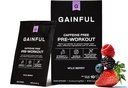 Gainful Pre Тренировка на прах с Creatine, Cafeine Free Clean Energy, L Citruline и Beta Alanine за издръжливост, BCAA Bленд за възстановяване на мускулите, Веган, Non ГМО, Wild Berry, 10 Сервиз