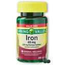 Iron 65mg Ferrous Sulfate- 200 Tablets (Pack of 1)