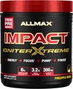 Nutres ALLMAX - Ignact Extreme Pre Workout Powder - dengan Citrulline Malate, Beta - Alanine, Caffeine, Taurine, dan, Betaine anhydrous (Pineapple Mango)