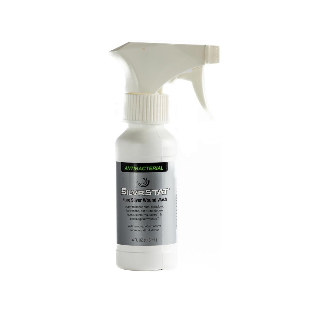 SilvrSTAT Nano Silver Wound Sprayer | Debride & Fine Mist Spray | 4 fl oz