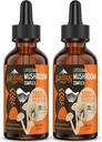 Liposzómás gomba komplex cseppek 2000 MG - 20 szerves gomba kivonatok - Advanced Liquid Formula for Immunity, Cognitive and Memory - Lions Mane kiegészítés, Reishi, Cordyceps, Chaga, 60 szerváció