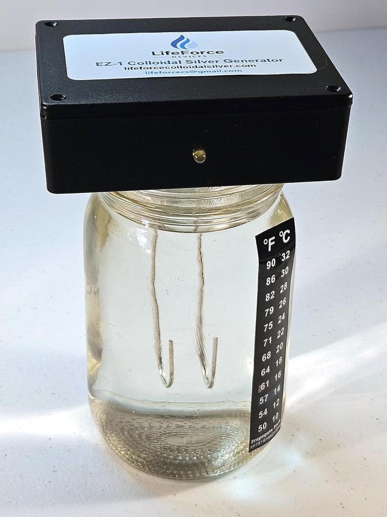 EZ-1 Deluxe Colloidal Generator Pakiet (10 Guge Silver Wires) - Zrób 32 oz w 16 Minut