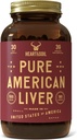 HEART & SOIL - American Liver Supplement - 3000mg Grass-Fed Beef Liver, A bitamina, B12, Iron & Peptides - Ez-GMO, Allergen-Free - 180 kapsulak