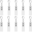 Flutesan 10 조각 보청기 건전지 상자 312 보청기 건전지 Caddy 보청기 증폭기 저장 상자 플라스틱 건전지 홀더 휴대용 여행 상자 소형은 Keychain를 가진 상자를 나릅니다