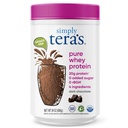 simply tera's Pure Whey Protein Powder - Dark Chocolate Clean Protein Powder, Grass Fed Whey Protein Powder Without Artificial Sweeteners, Clean Label, Non-GMO, Kosher, rBGH-Free - 24 Oz