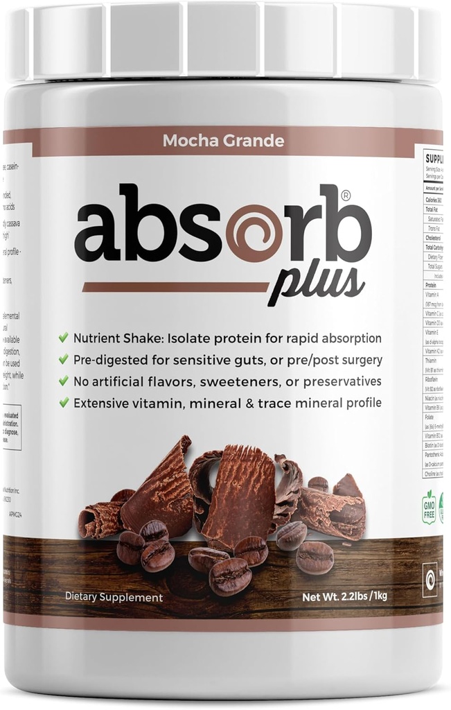 Proteine isolate - Supplemento dieta per migliorare la salute del fegato, supporto extra nutrizionale, non OGM, senza glutine, senza lattosio, senza caseina (2.2 Lbs, Mocha Grande)