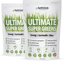 Earth Circle Organics Ultimate Super Greens Powder 30 Servings, 10oz (Pack z 2)