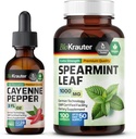 BIO KRAUTER Cayenne Pepper Tincture 2 Fl. Oz. & Spearmy 100 Capsules