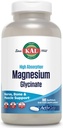 KAL Magnesium Glycinate ActivGels 315mg, Voll Chelat, Hohe Absorption Magnesium-Ergänzung für Entspannung, Muskel- und Knochenunterstützung, Non-GMO, Glutenfrei, 60 Portionen, 180 Softgels
