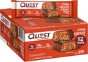 Quest Nutition Crispy Chocolate Caramel Hero Protein Bar, 15g Protein, 1g Sugar, 3g Net Carb, Gluten Free Protein Snack, Keto Friendly, 12 Count