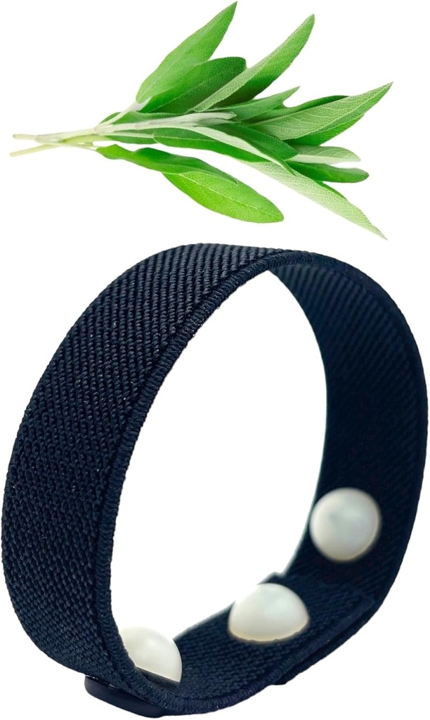 Cooling Hot Flash Band - Sleep & Balance Acupressure Bracelet – Clary Sage Scented Relief Band for Menopause – AcuBalance Wellness