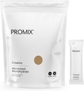 ProMix Nutrition Creatine Monohydrát Cestovní balíčky, 5g mikronizované čisté Creatine pro muže a ženy, podporuje růst a obnovu svalů, Vegan - 30 Služeb