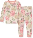 Burt's Bees Baby Girls' Pajamas, 2-Piece Uzun kollekt Tee və Qızlar Organic Pambıq PJ Set