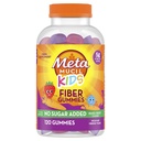 Metamucil Kids Fiber Gummies, No Sugar Added, 5g Prebiotic Plant-Based Fiber Supplement Blend, Mixed Berry Flavored, 120ct Gummies
