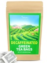 TeeLux Decaf Green Bages de te verd, Te verd pur decrefat, Super antiodiant, 100 caixes de te per a te calent i gelat