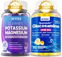 2Pack Potassium Magnesium Gummies + 1Pack Glucosamine đầy kẹo dẻo