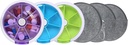 Przypadki piły Tygodniowy INVODA Pill Organizator 7 dzień 3 Times Medicine Pill Dispenser Push Przycisk Obróć Pill Planner z 7 Kompozytów (3PCS + Bag 3PCS)