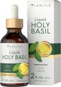 Carlyle Holy Basil Tincture , 2 Fl Oz , Liquid Extract supplement | Tulsi Leaf , Vegetarian drops , Non-GMO, Gluten Free