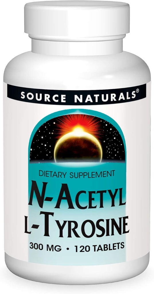 Източник Naturals N-Actil L-Tyrosine Хранителна добавка - 120 таблетки