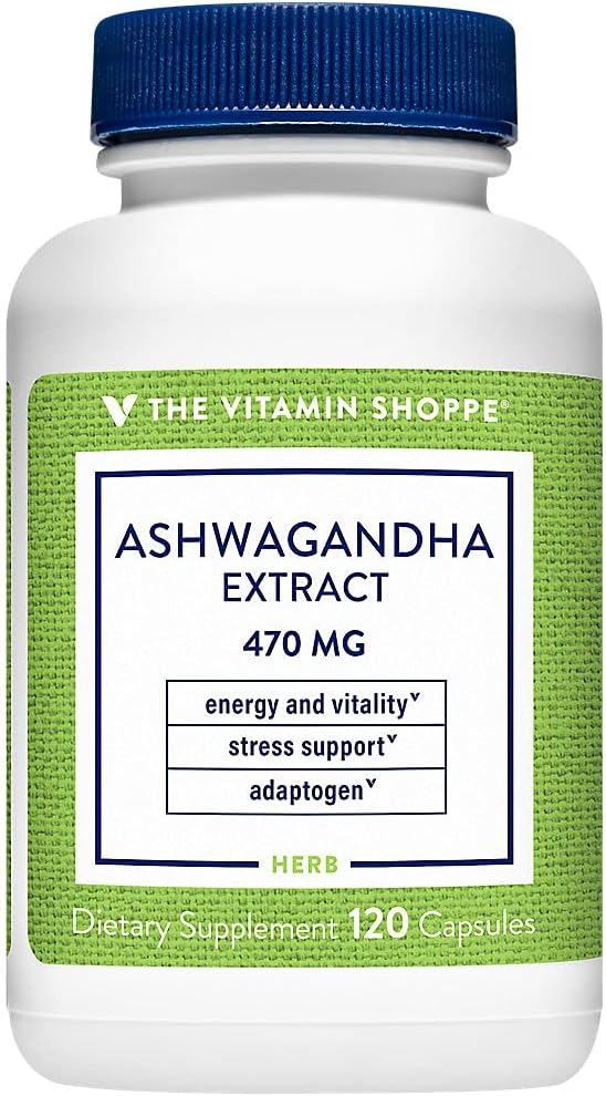 Dükkan Vitamini Ashwagandha Extract 470MG - Enerji ve Yaşam Sağlanmayı Sağlayan Herbal Supplement Stres Yönetimi (120 Capsules) Yardım eder