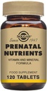 Solgar Prenatal Nutrigents - 120 Tablets - Multivitamin & Mineral Formuła dla kobiet w ciąży i karmiących - Wegan, Kosher & Gluten Free - 30 Servings