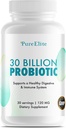 Gut Probiotic 30 Billion CFU mit DE111® & 10 Strains - Hohe Potenz Probiotische Ergänzung für Verdauungs-Gesundheit, Immunsystem-Unterstützung, Verbesserte Nährstoffabsorption - Non-GMO, 30 vegetarische Kapseln