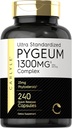 Carlyle Pygeum Supplement 1300mg PHARMAN 124; 240 Kapsle PHARMAL 124; Non- GMO, gluten Free PHARMAN 124; Africanum Bark Extract Supplement