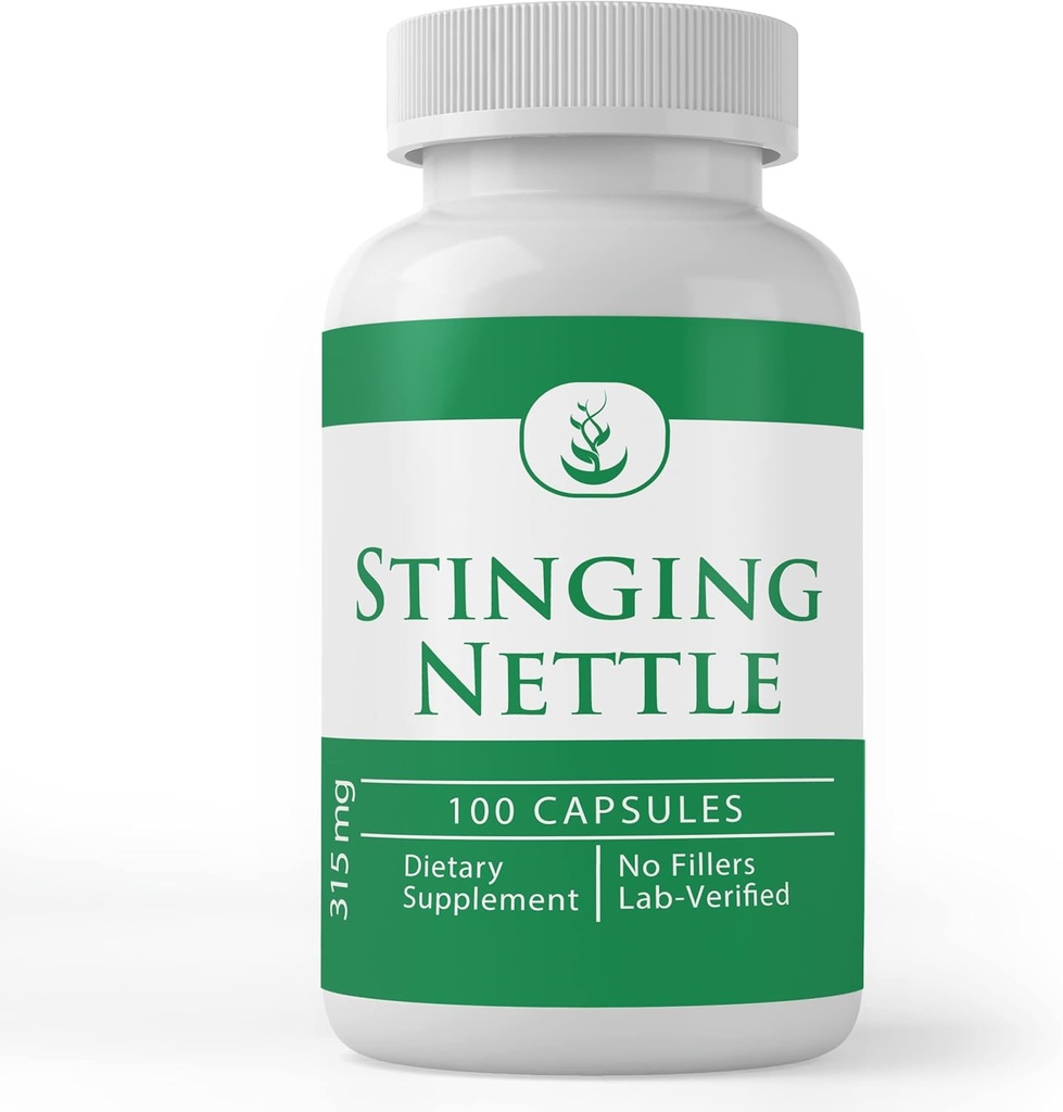 PURE ORIGINAL INGREDIENTS Stinging Nettle (100 Capsules) Leaf always Pure, No Additives or Fillers, Lab Verified
