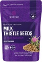 Herbaila Milk Thistle Seeds, 1 lb. Sylymarin Milk Thistle Tea, Bulk Milk Thistle Horb Цели семена, Pure Milk Thitle Bulk, Whole Milk Thistle Seeds, All Natural, Gluten Free, Non-GMO. 1 Лира.