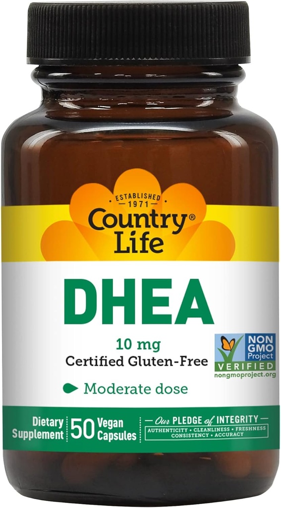 Country Life DHEA 10 mg, 50 kapselia (paketti 3...