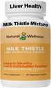 Natural Wellness Milk Thettle with Artichoke & Turmeric – 高级肝脏支持补充解毒,再生和抗氧化剂保护 – 支持肝脏清洁,消化和总体健康