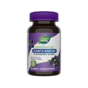Nature's Way Sambucus Sleep + Immune Gummies, Sleep Support with Melatonin*, Vitamin C & Zinc for Immune Support*, Black Elderberry Extract, L-Theanine, 50 Gummies