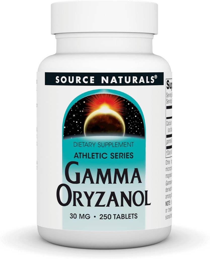 Allikas Naturals Gamma Oryzanol, sportlik seeria toidulisand, 30 MG - 250 tabletti